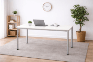 Masa birou alba 180x80