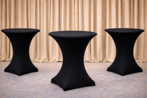 Husa masa cocktail neagra